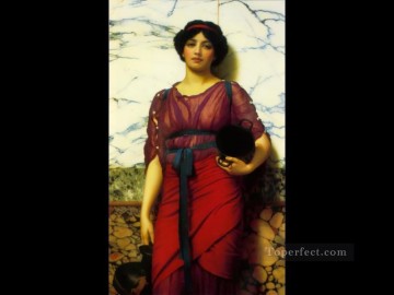  godward obras - Idilio griego 1907 dama neoclásica John William Godward